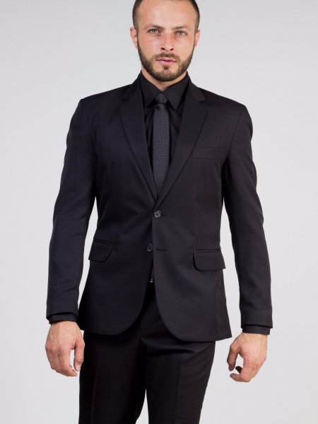 Terno Microfibra Preto